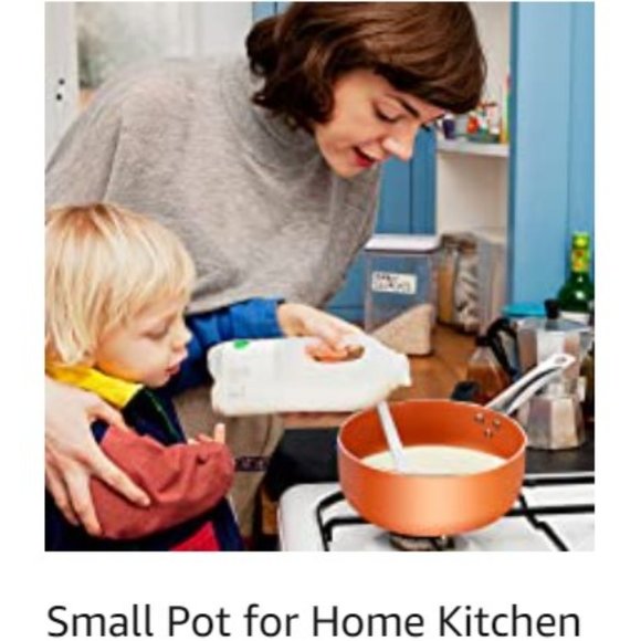 4 pcs - Nonstick Cooking Sauce Pan Set w/ Lids (1.5Qt & 2Qt) (Orange) - Picture 13 of 15